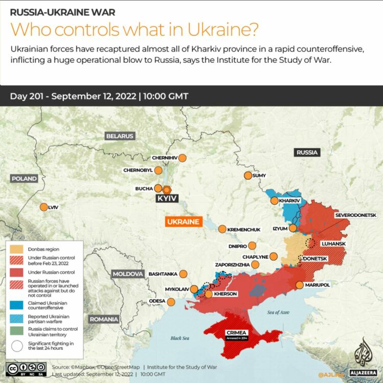 Украйна в светкавично настъпление, съобщава за много руски военнопленници